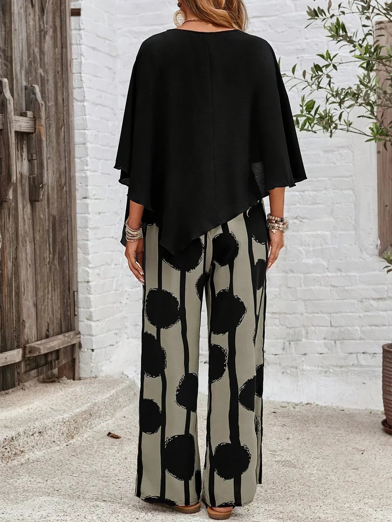 Valeriana™ | Set Top Asimmetrico e Pantaloni Boho