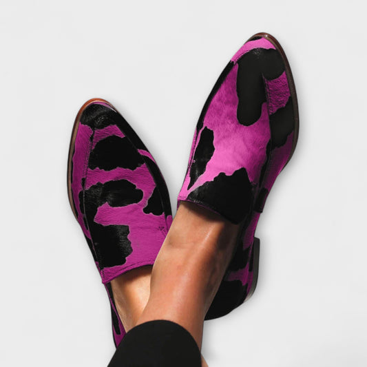 Paloma | Mocassini con stampa bovina