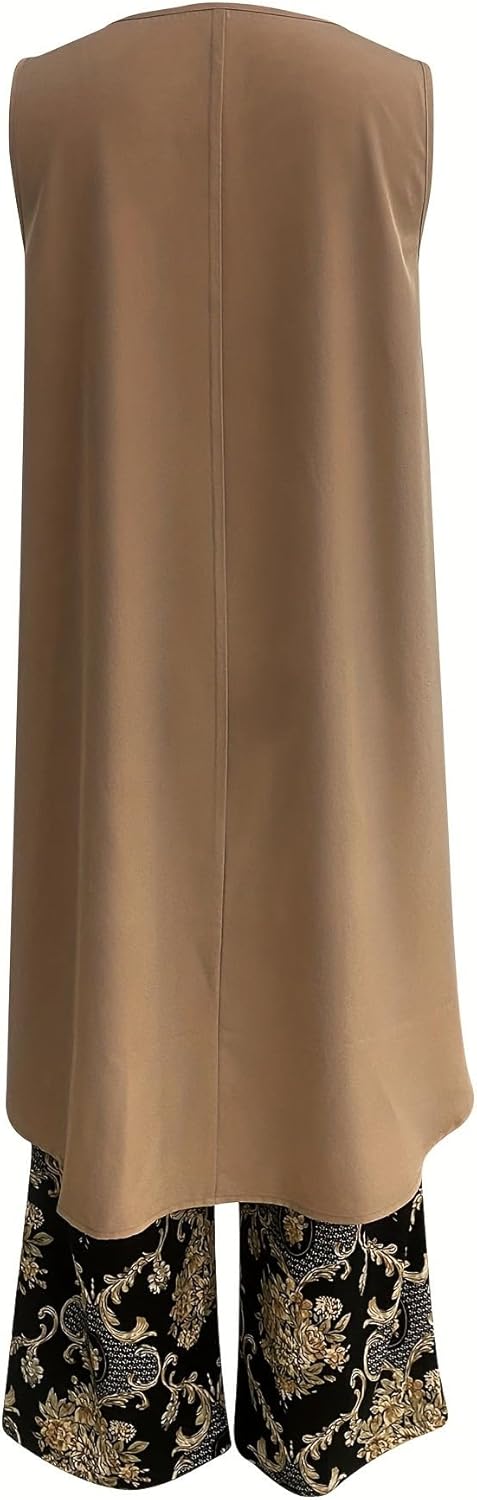 Tránsito™ | Completo Boho Tunica e Pantaloni a Gamba Larga