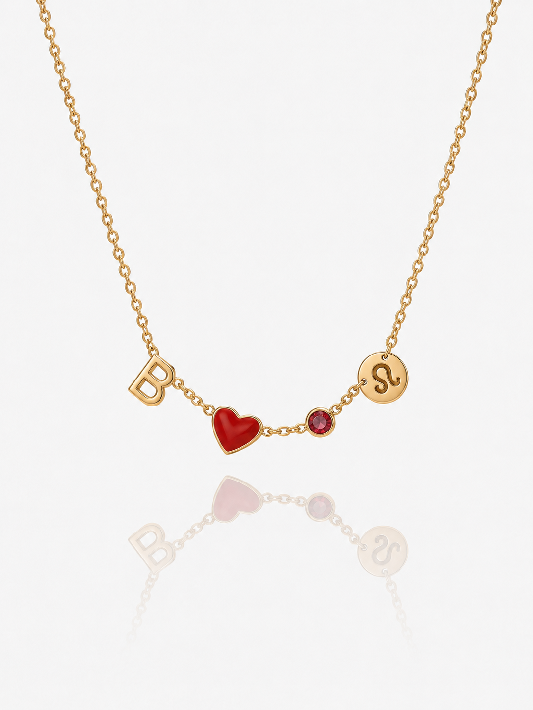 COLLANA CON INIZIALE A FORMA DI CUORE