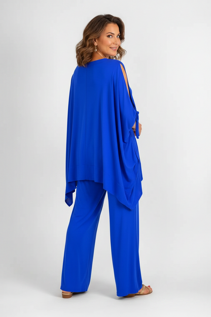 Ursula™ | Completo con tunica a spalle scoperte e pantaloni