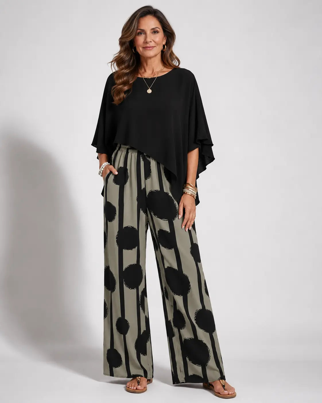 Valeriana™ | Set Top Asimmetrico e Pantaloni Boho