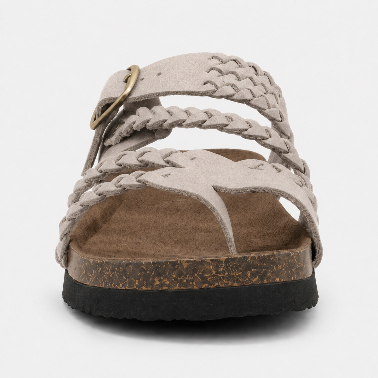 Sandali Donna Cuoio Intrecciato - Beige