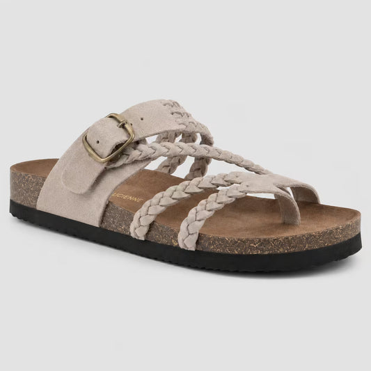 Sandali Donna Cuoio Intrecciato - Beige