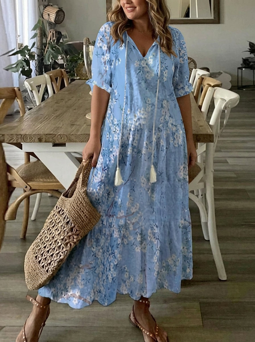 Michaela - Abito boho che copre il ventre