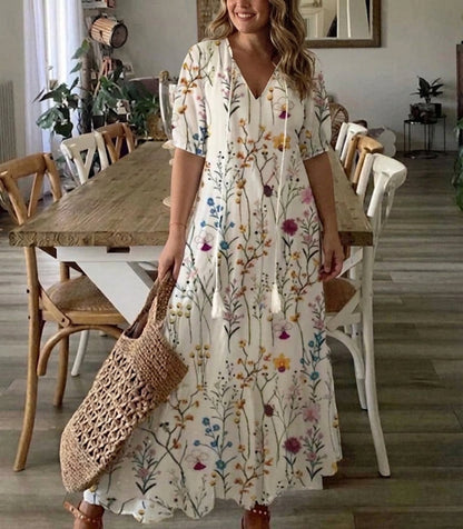 Michaela - Abito boho che copre il ventre