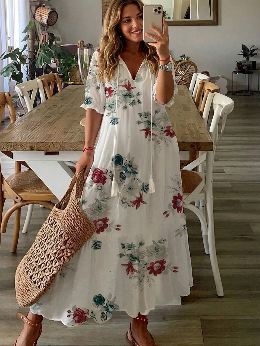 Michaela - Abito boho che copre il ventre